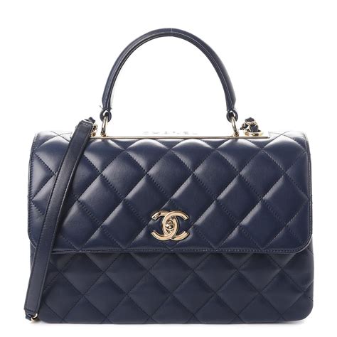 chanel lamb handbag blue|Chanel lambskin leather handbags.